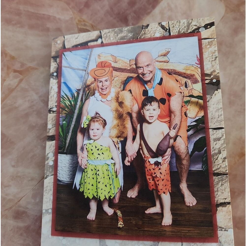 Flintstone Costume With Back Drops